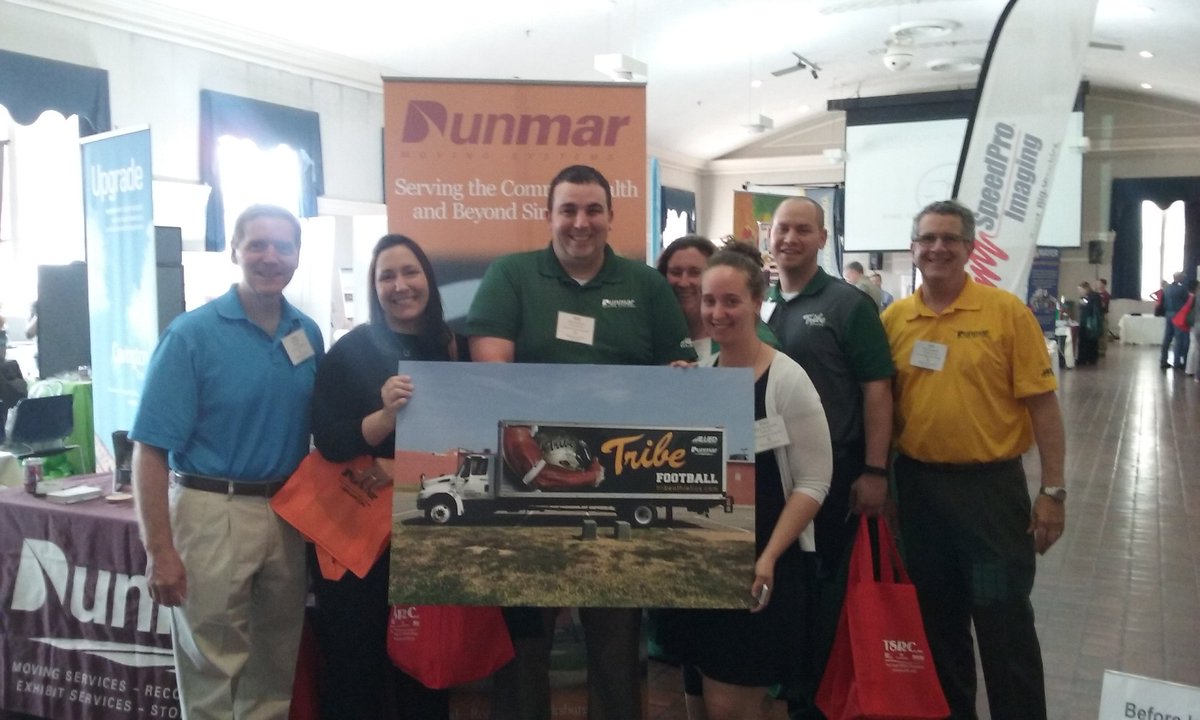 MarraAustin's tweet photo. @dunmarmoving @SpeedproRVA representin @ wm supplier diversity fair! Love the @WMTribeFootball truck! https://t.co/SWoXHMcICV
