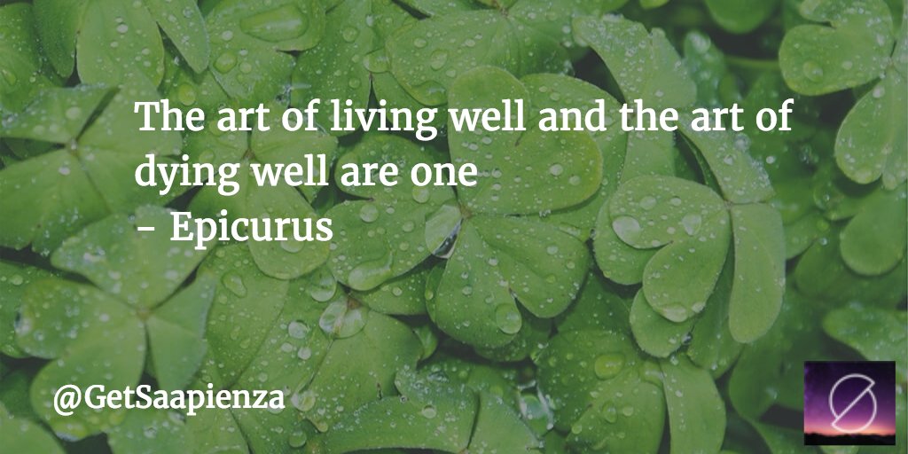 GetSaapienza's tweet photo. The art of living well and the art of dying well are one - #Epicurus #philosophy #epicurianism #saapienza https://t.co/NlFXb1oJCZ
