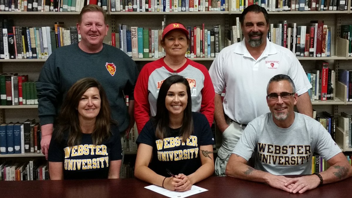 Congrats Sarah Jacobs on signing to continue education and volleyball at Webster University in St. Louis, MO