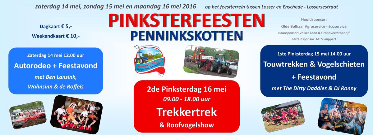 TTP2005's tweet photo. Deel en like onze Facebook pagina en maak kans op 2 weekend kaarten voor #pinksterfeesten #penninkskotten https://t.co/fKQ8pkj55w