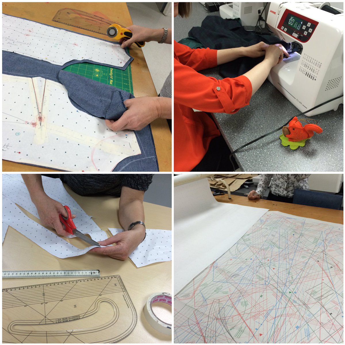 MYVOSUK's tweet image. Hands at work @GloscolACL @Gloscol #pattern cutting #sewing #ownprojects #garmentmaking @vicjarratt @WORGANN