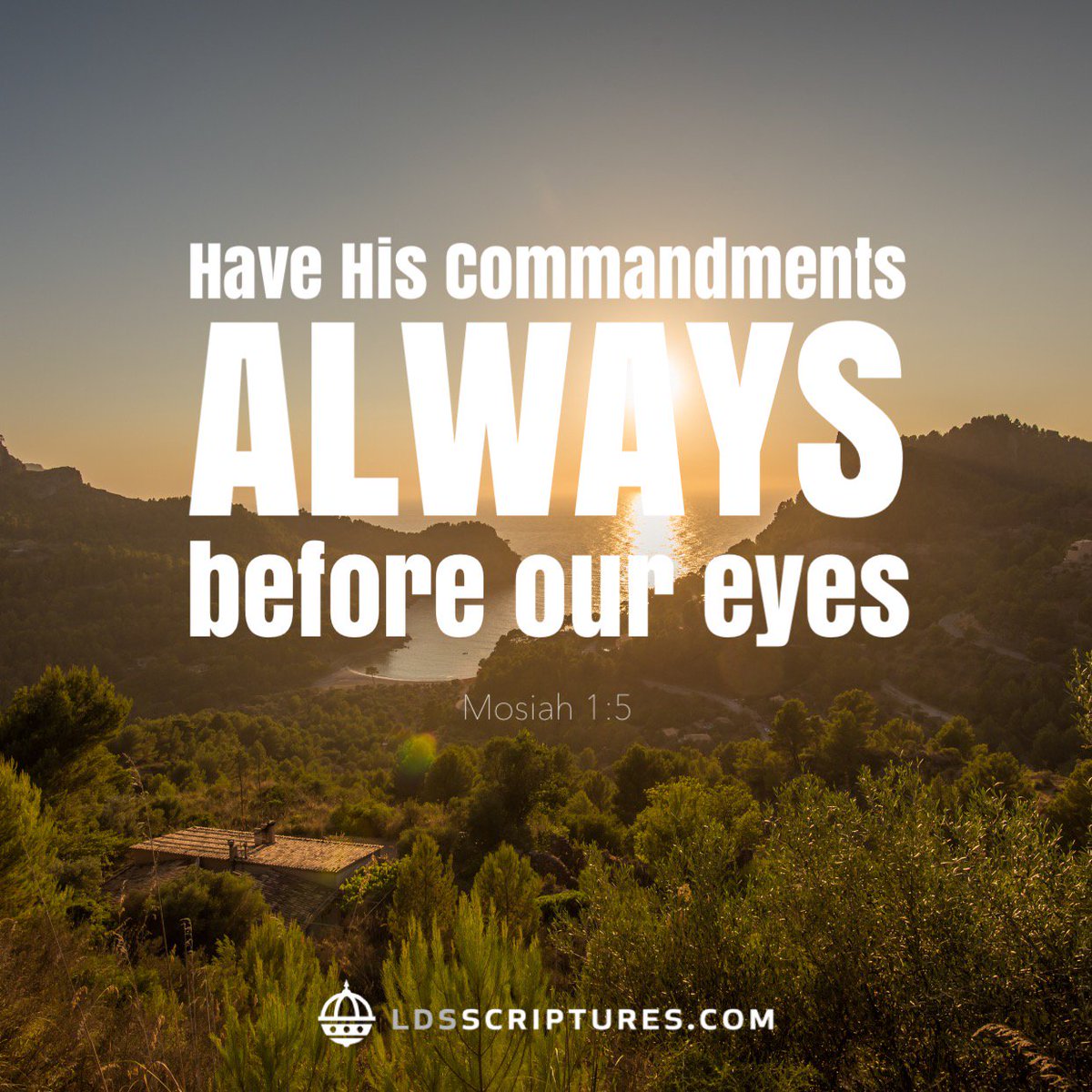 ldsscriptures's tweet photo. Have His commandments always before our eyes. Mosiah 1:5 #scriptureseveryday #lds https://t.co/l30438y5q6 https://t.co/KKfFrJP7rd