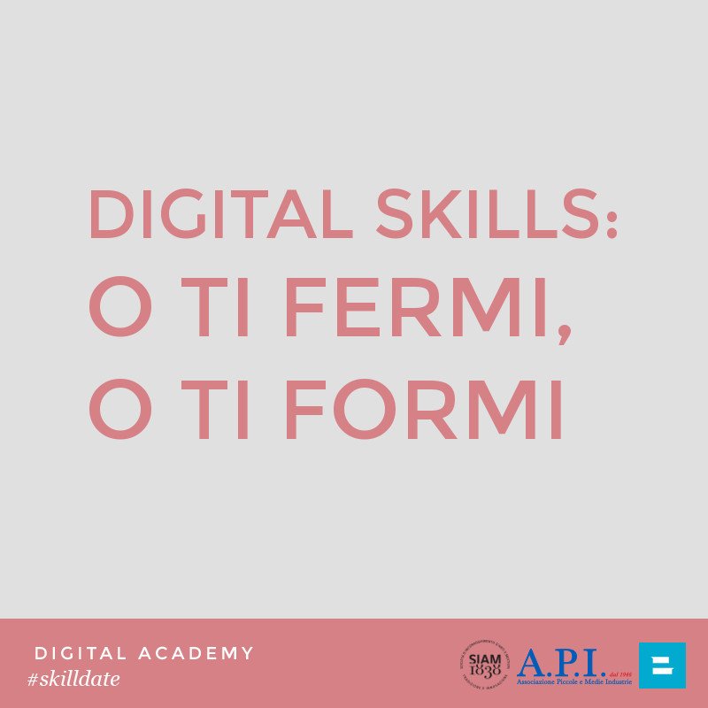 BryanWebAgency's tweet photo. Digital Skills: o ti fermi, o ti formi.  Voi che ne dite @ArchitectaIA @DigitalMilano? > https://t.co/jyEtBusl9L https://t.co/8V1NM9GiBu