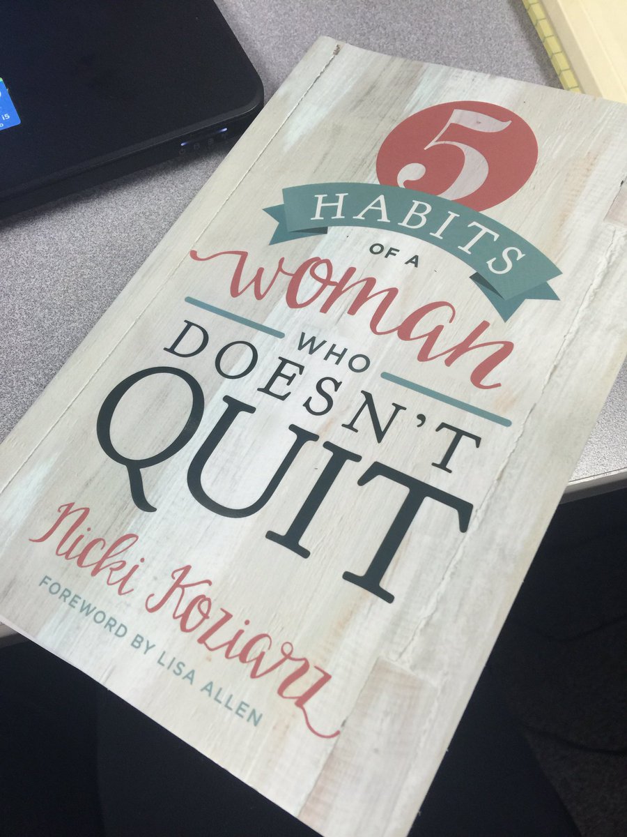 SuburbanBeef's tweet photo. I've never been so excited to read! @NickiKoziarz Thank you for this book! #P31OBS #5HabitsBook #DontYouDareQuit https://t.co/30cgdpxEpj