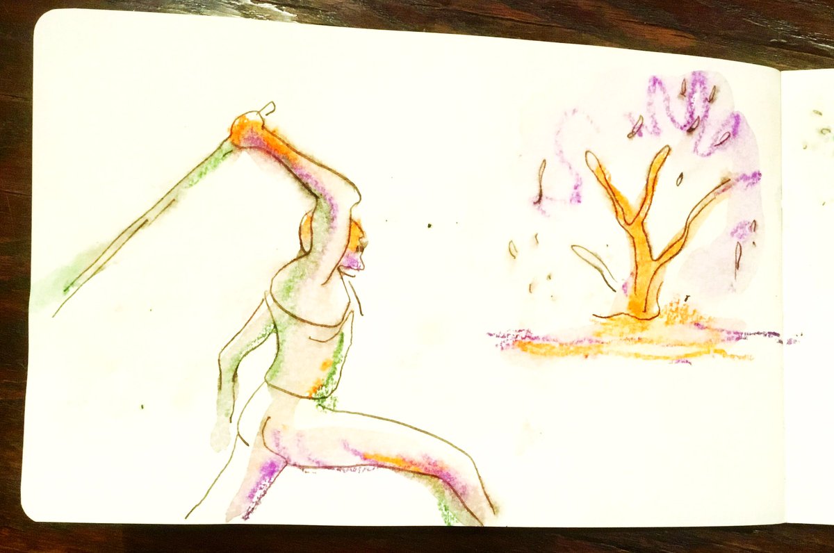 "I'm not afraid of death; I just don't want to be there when it happens.”-
Woody Allen
#art #watercolor #painting