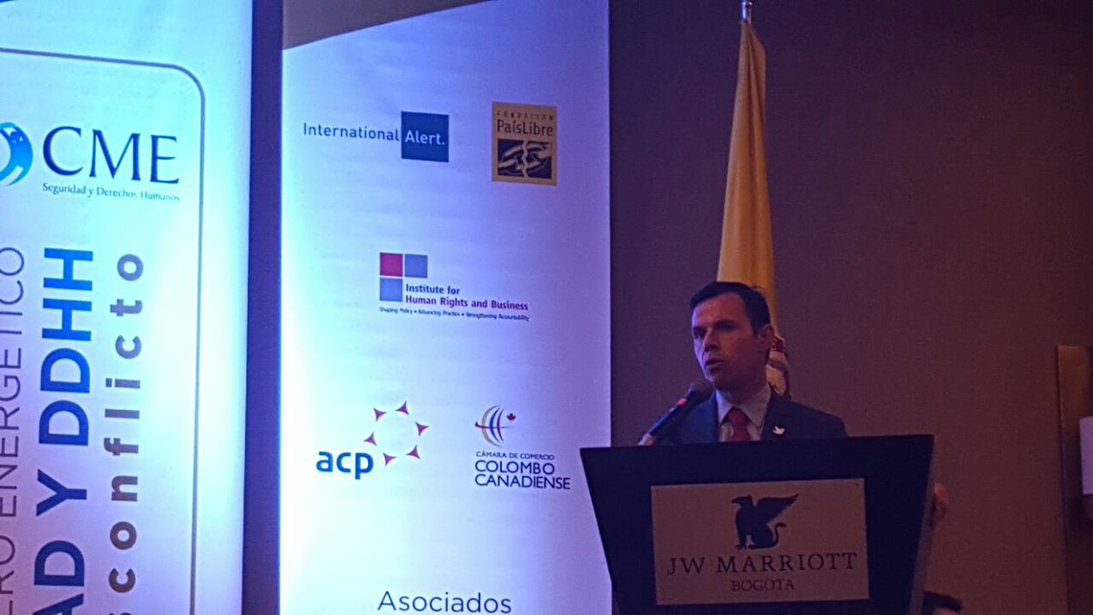 CMEColombia's tweet photo. El Consejero para los Derechos Humanos @riveraguillermo inicia su intervención en la apertura del #EventoCME https://t.co/ISZ2byviZJ