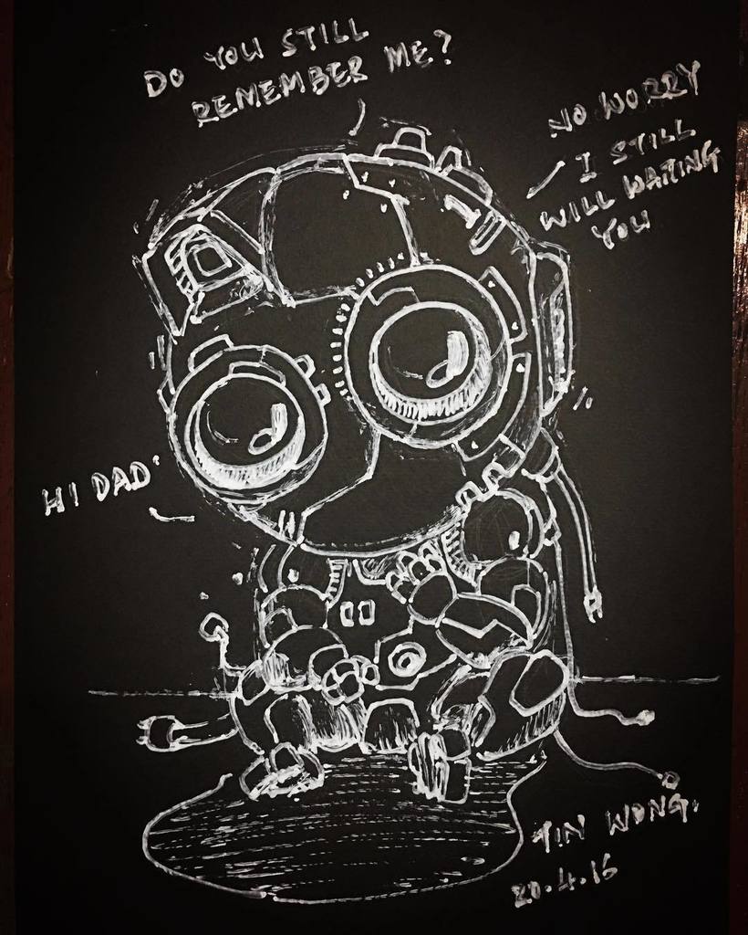 Otherbots's tweet image. It&apos;s about time , Son &quot;
#robotstyle #robotlife #robot #robotbabe #robotboy #sketch #illustration #draw #blackandwhi…