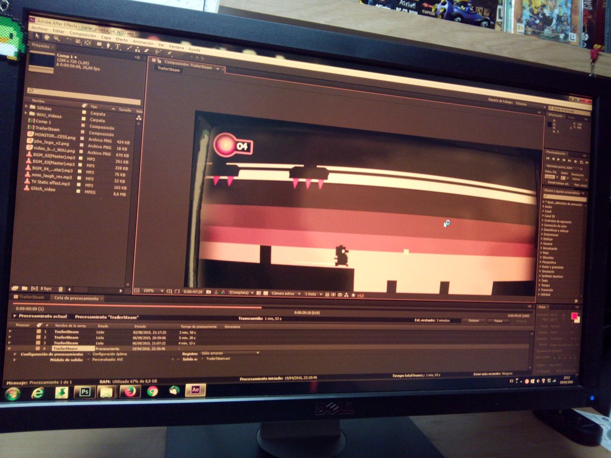 pixelbonestudio's tweet photo. Rendering the trailer of #RunRunandDie for #wiiu 😊 #Nintendo #indiedev #indiegame #indiegames #unity3d https://t.co/WYwyfwZjS3