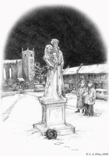 PotterWorldUK's tweet image. The memorial in Godric's Hollow from the perspective of muggles and wizards.