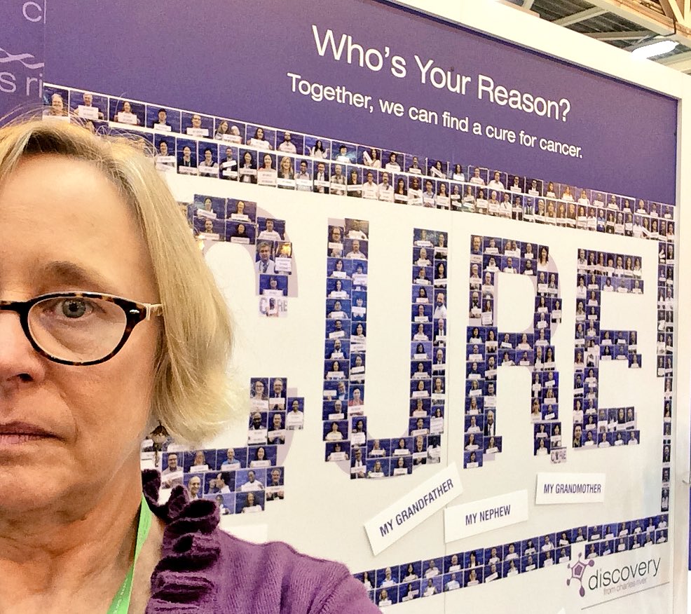 DinahRogers504's tweet photo. Taking headshots honoring loved ones touched by cancer. Each earns $5 donation #AACR16 #crlaacr16 #cancerresearch https://t.co/4pfZY472Ra