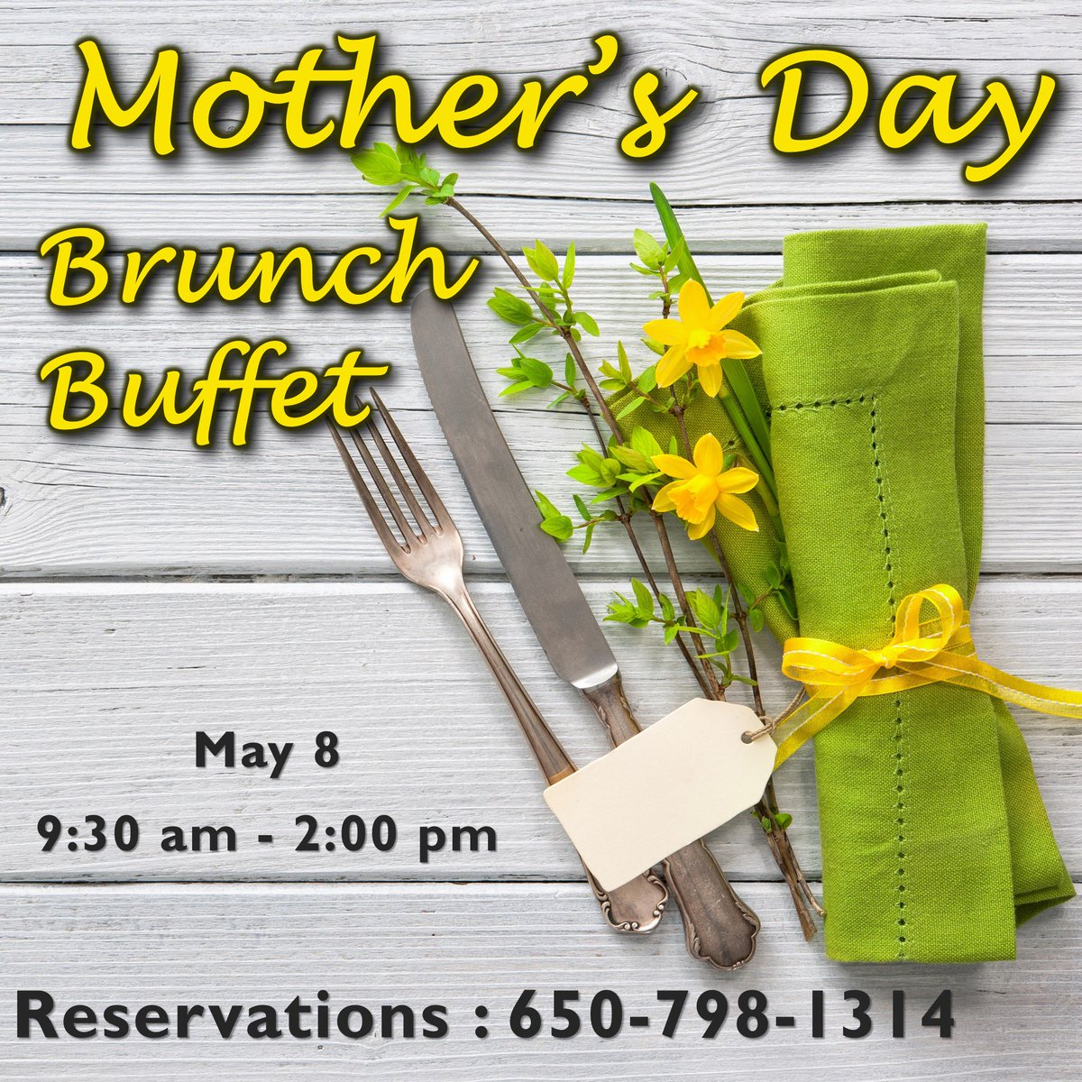 DinahsPoolside's tweet photo. Celebrate Mom with our bountiful brunch buffet! 650-798-1314 Menu: https://t.co/n8iVpTEjD7 https://t.co/s8iEvgnHTj