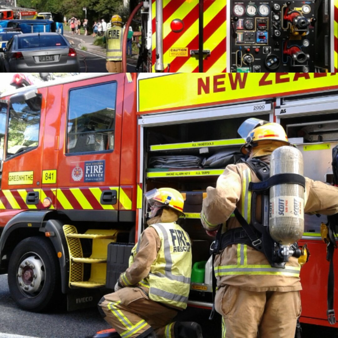 aucklandir's tweet photo. Greenhithe firefighters doing their stuff #firefighters #nzfs https://t.co/Z8s10KjZCM