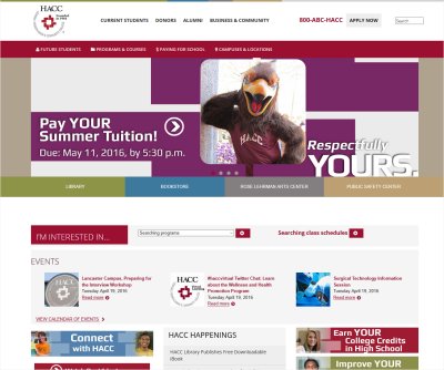 commonspot's tweet image. Another Cloud customer now running #CommonSpot v10.0.  Way to go Harrisburg Area Community College (@HACC_info).