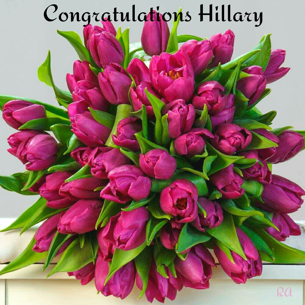 roz233's tweet photo. @finneyk @HillaryClinton CONGRATULATIONS HILLARY on your VICTORY. #NYPrimary
Thank u NY for Loving Hillary too β€ https://t.co/H91GJCpRJM