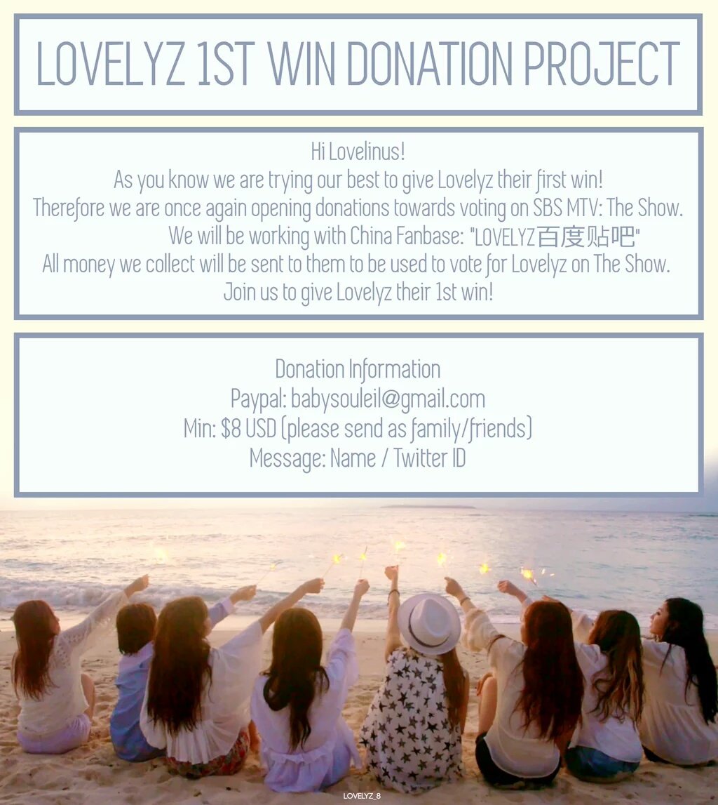 [PROJECT] Lovelinus INA~ Join
'Lovelyz 1st Win Donation Project' by <a href="/Lovelyz_8/">럽유럽미</a> 

Details: goo.gl/forms/eCw64RYI…