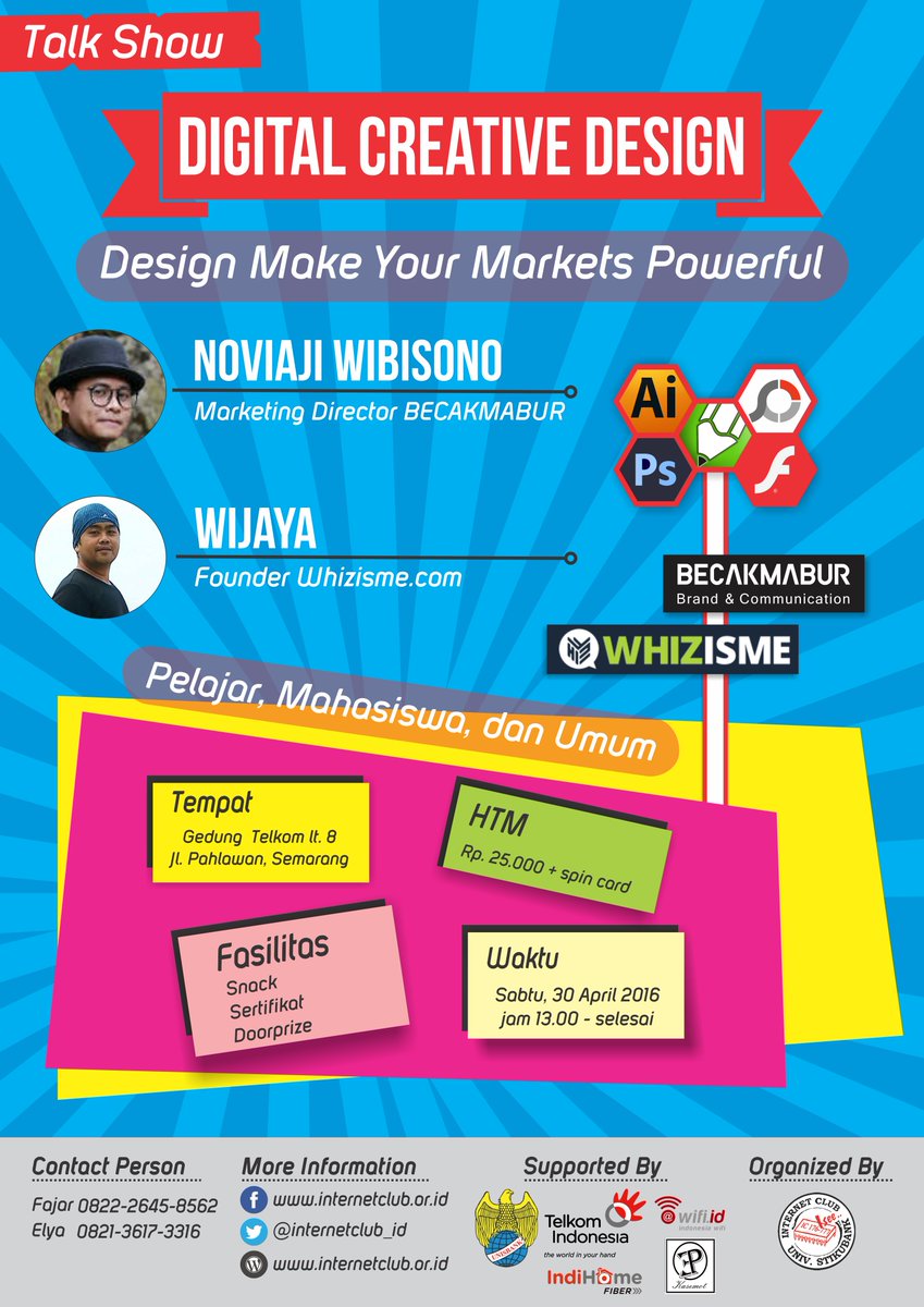 Talkshow Creative Design by <a href="/internetclub_id/">Internet Club</a> 
Register yourself by click this link bit.ly/daftartalkshow…