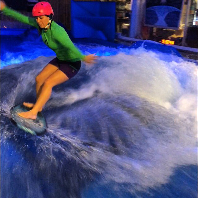 KalliaMansour's tweet photo. #Surfing, good food & drinks. #BarrelNight is the place to be on a Thurs & Sat @oasissurf #Montreal #IndoorSurfing https://t.co/Dx8mVBmOsI