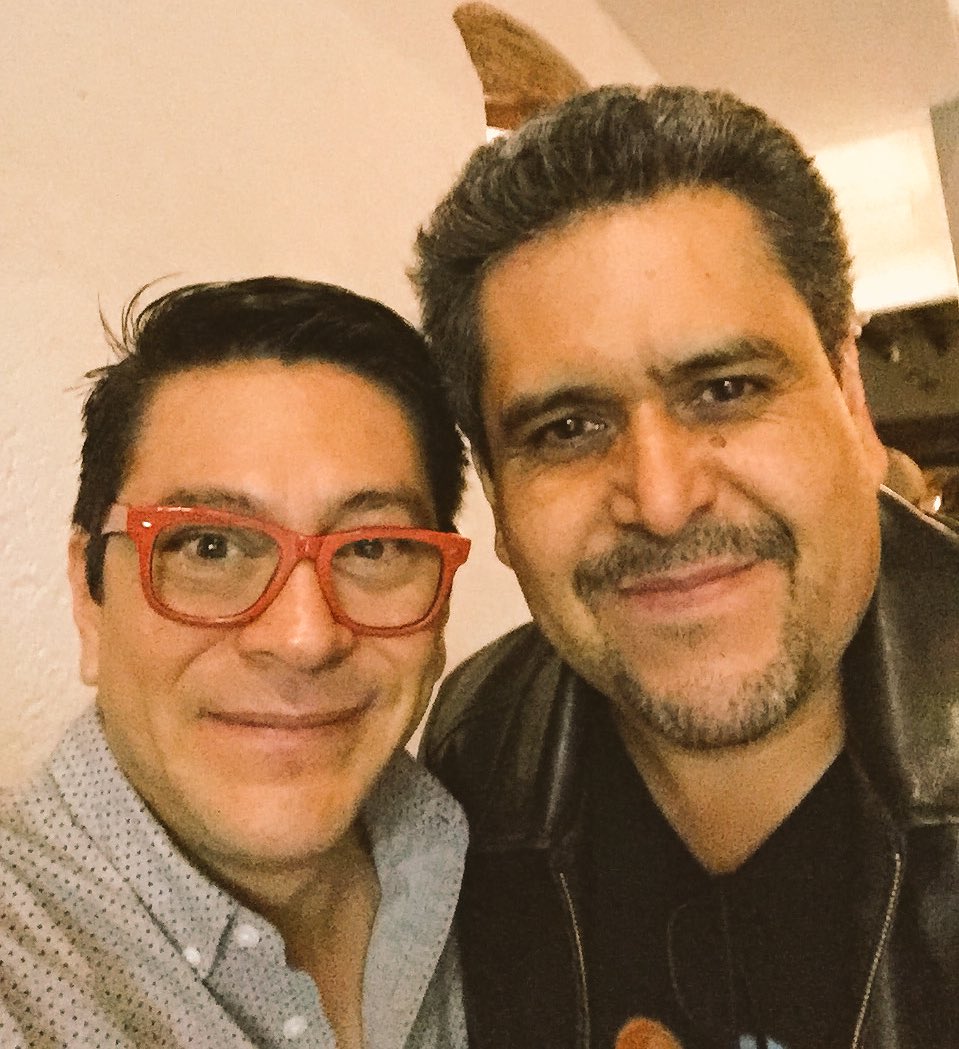 BytePodcast's tweet photo. Con el buen amigo @Isopixel celebrando los 11 años de Byte Podcast #Byte11 https://t.co/KsVG7TTAYD