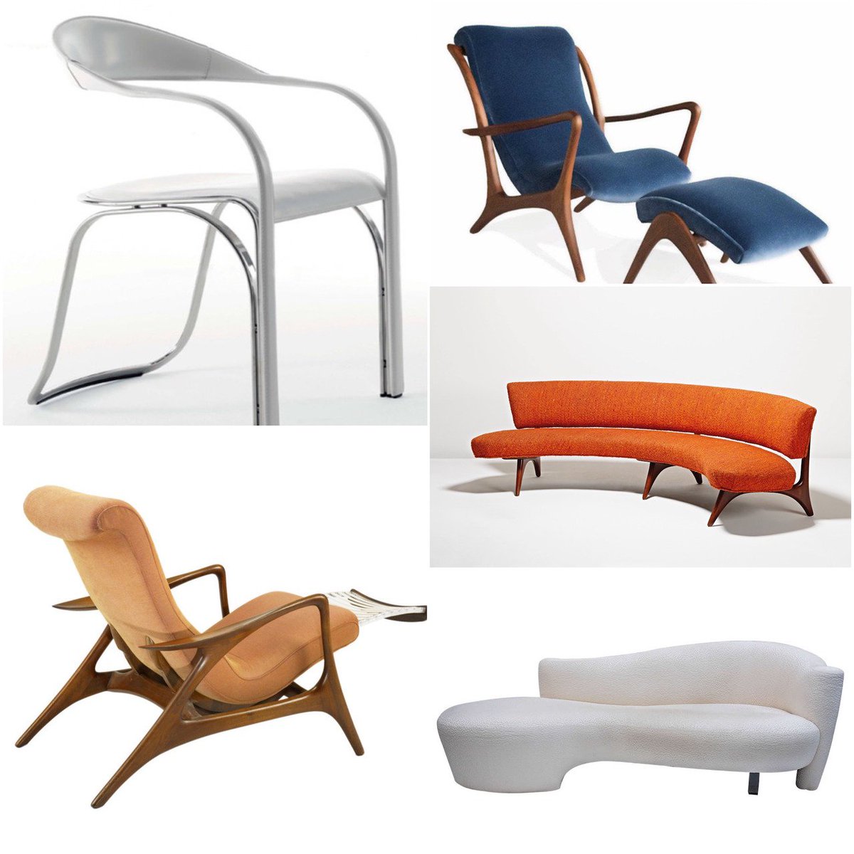 Curranonline's tweet image. Beautiful selected works by the late Vladimir Kagan. #design #vladimirkagan #curran