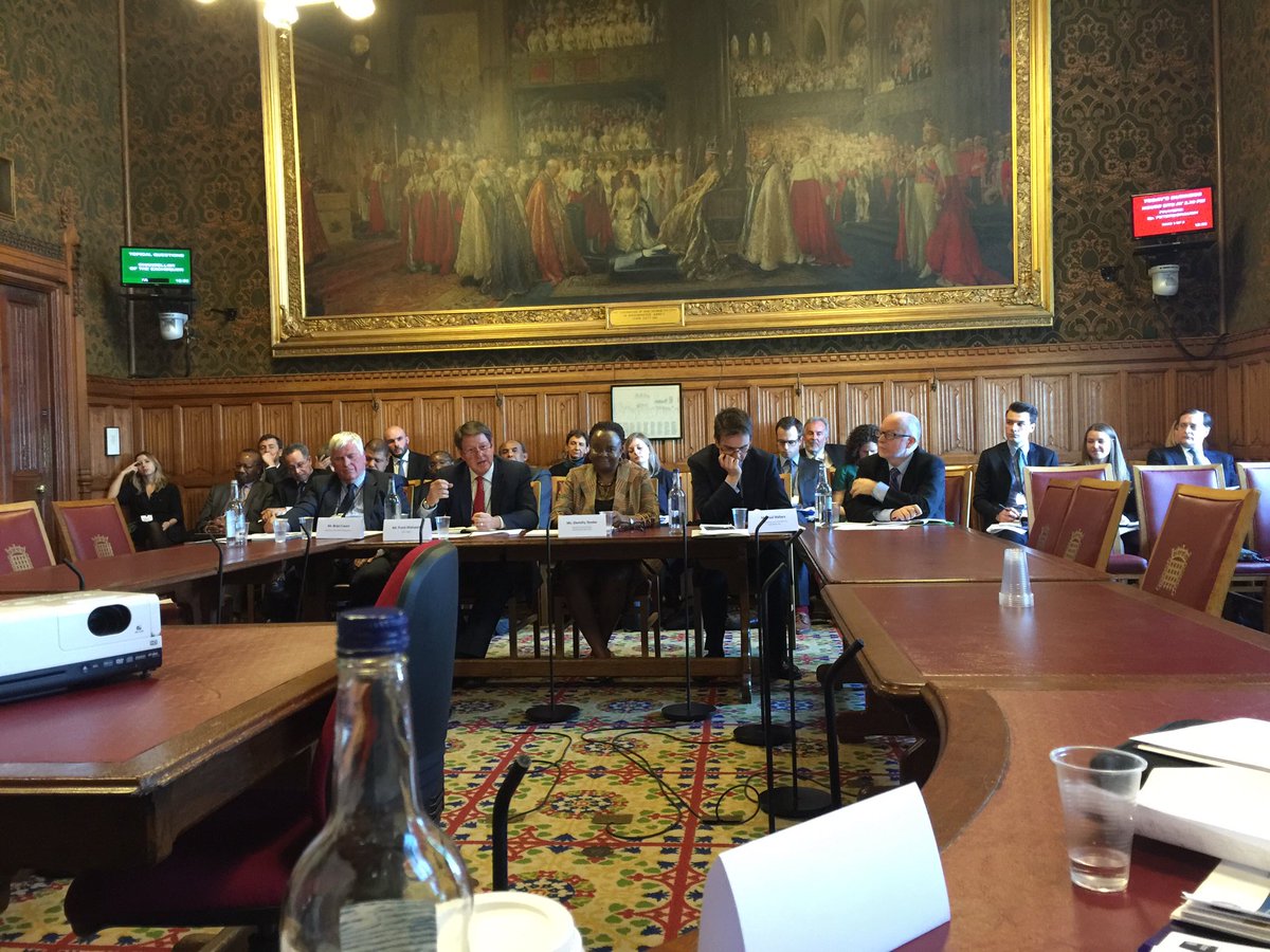 Historic moment co-chairing UK parliamentary committee of inquiry on impact of Africa Free Trade Initiative, London
