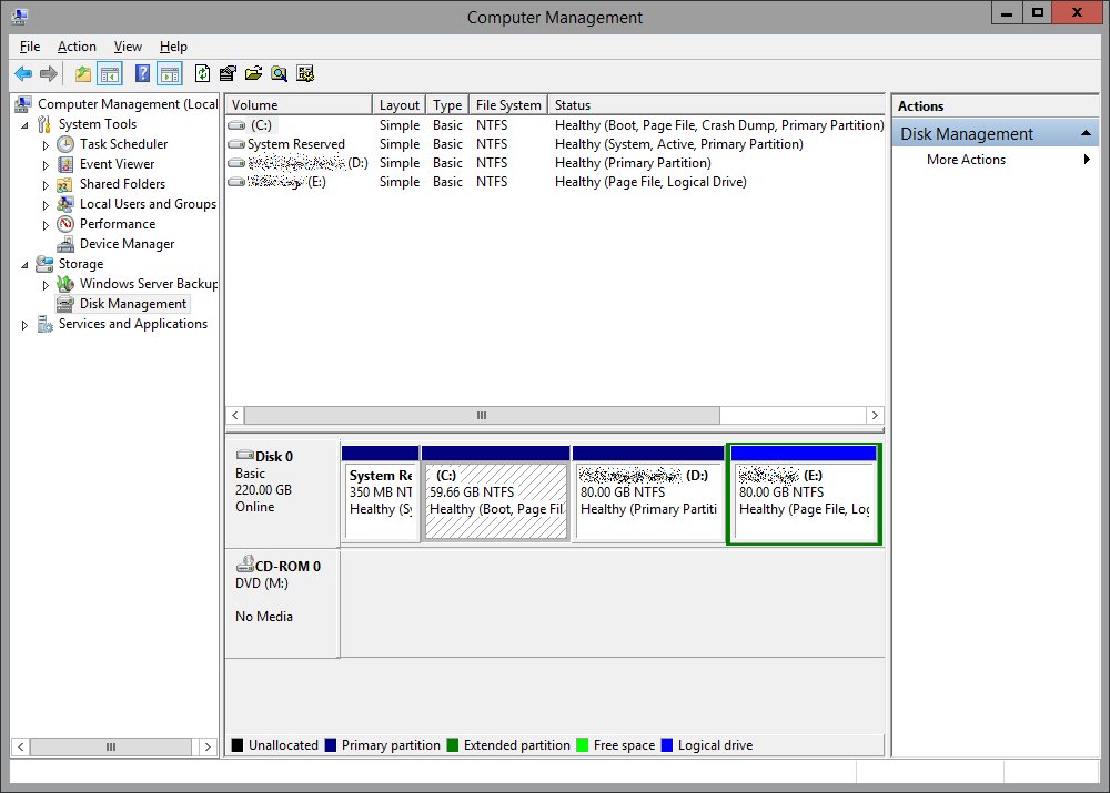 sixwordslong's tweet image. Why would you do this? Whyyyy?  This is a VM ffs, you can make as many separate virtual disks as you want! #techrage