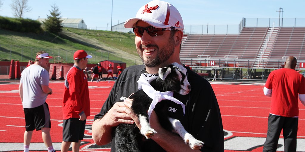 Coach got "goated" today thanks to <a href="/numerica/">Nu_merica$Tattoo</a> &amp; The Wishing Star Foundation. @SWXSamAdams, he's coming for you!