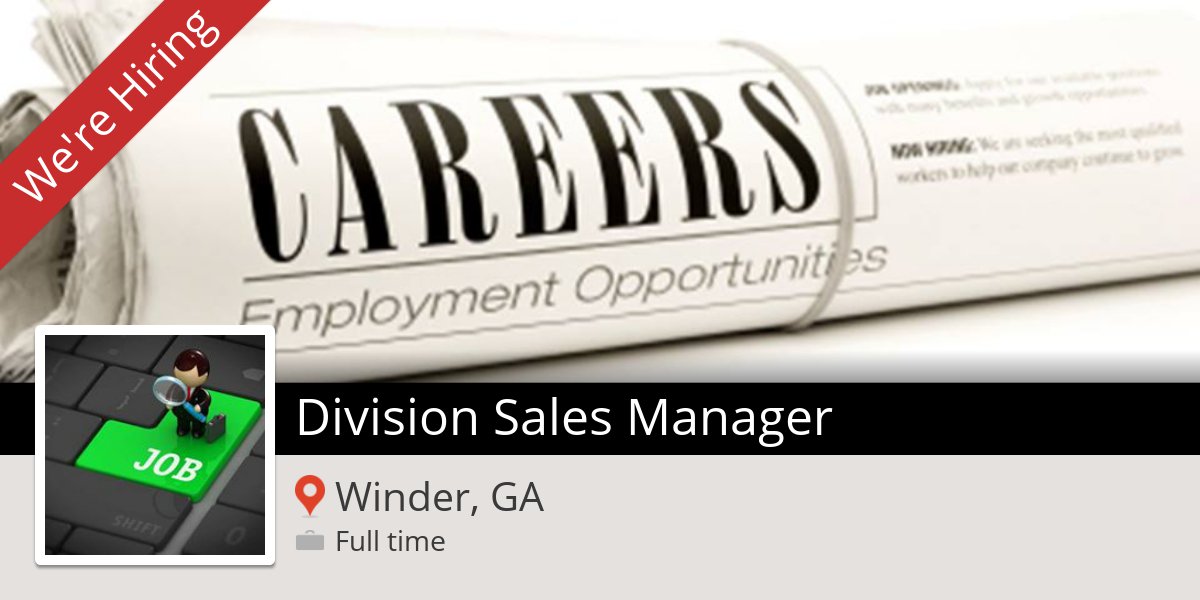 SamaraLeighS's tweet photo. Apply now to work for #SimplicitySearchFirm as #Division #Sales Manager in #WinderGA! #job https://t.co/ziItmjqb6v https://t.co/Pi215EdX5O