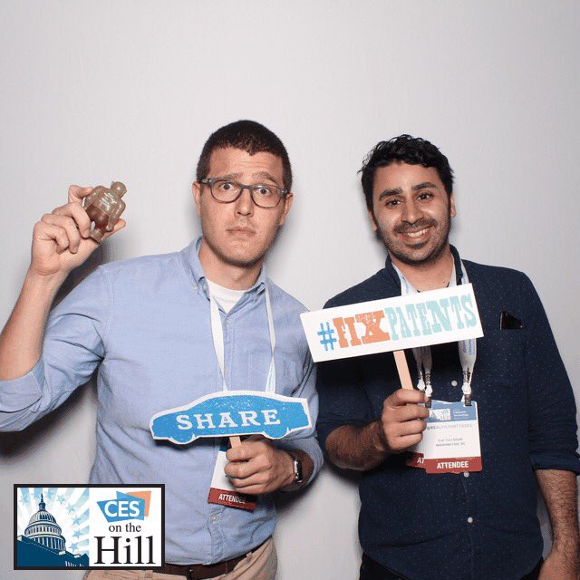 AaronAlberico's tweet image. At #CTATechWeek w/ @cyrassool and @GlenEchoGroup #fixpatents