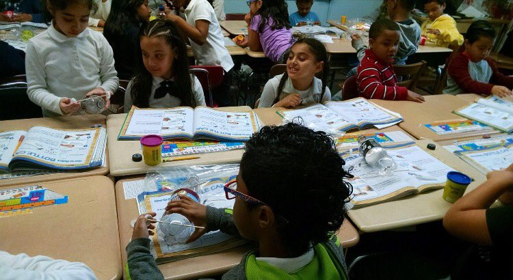 2ndGradeJKO's tweet photo. #class203 writes a #labreport on how to change the speed of a vehicle using #bottlecars #2ndgrade #writing @PS66JKO https://t.co/7CHb4DCOu7