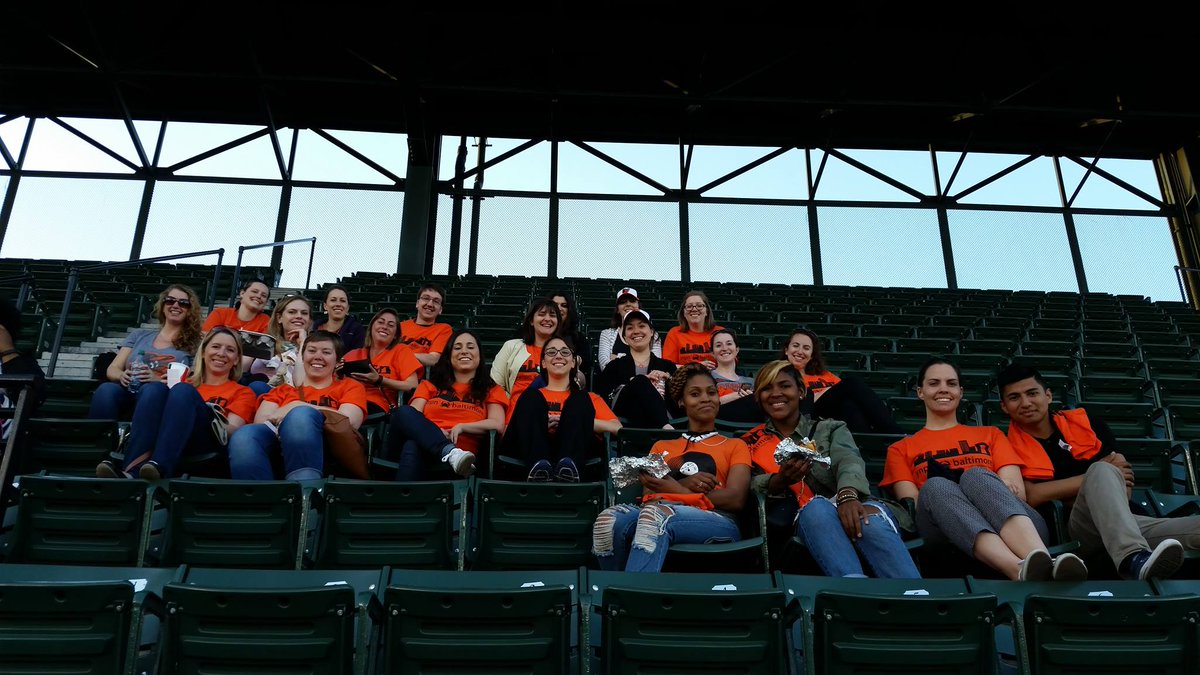 YNPN Baltimore members showing their #Baltimore pride at Camden Yards! Go O's!