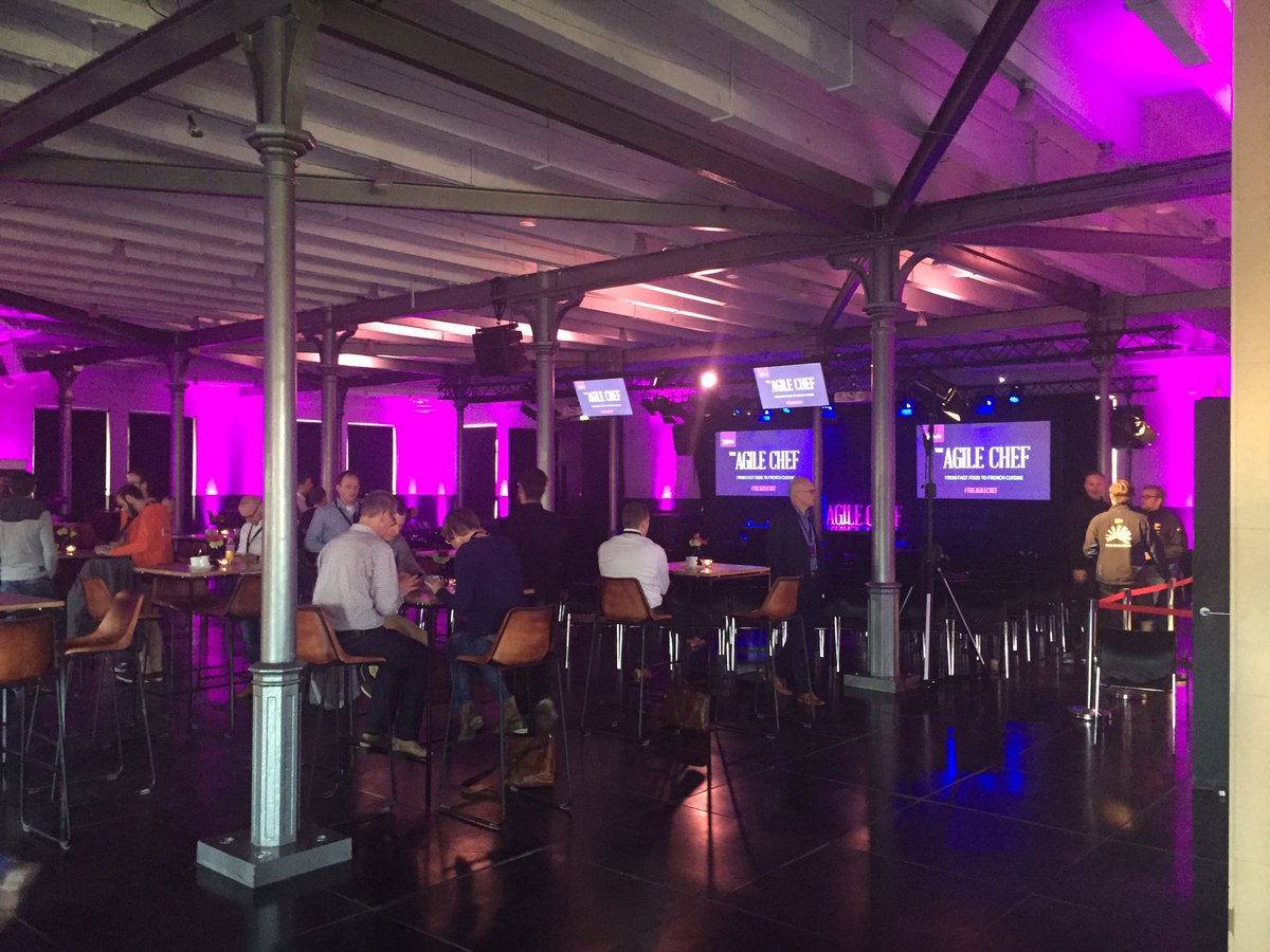 ezschuschen's tweet photo. En de Agile Chef gaat beginnen. Het grootste Agile event van NL https://t.co/rZXqS2umbY