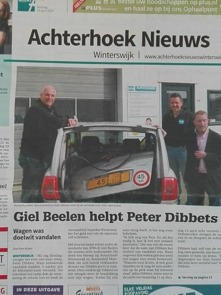 markhesselink's tweet photo. @giel3fm je staat hier op de voorpagina van de #weekkrant #winterswijk https://t.co/5S4Szs1bRR