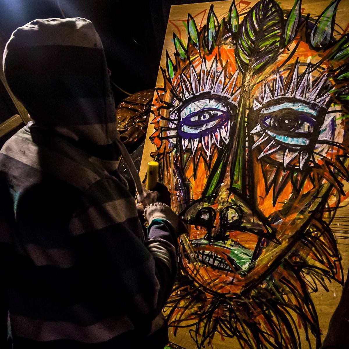 Choachella Week 2: @ngene123 will be bringing his mask vibes to the Do Lab stage! #coachella #coahella2016 #art