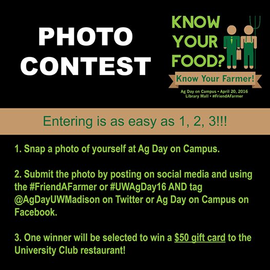 KateGriswold's tweet photo. Join us tomorrow at @AgDayUWMadison! https://t.co/p1ufpHGrxQ