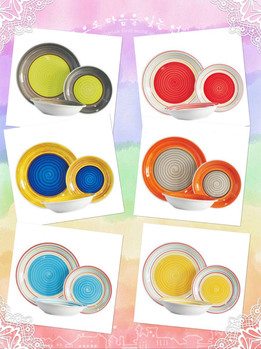 Dinnerware_May's tweet photo. Hand painted 12/18pcs Dinner set.  Contact me if you need. https://t.co/bcRSEPUiR7