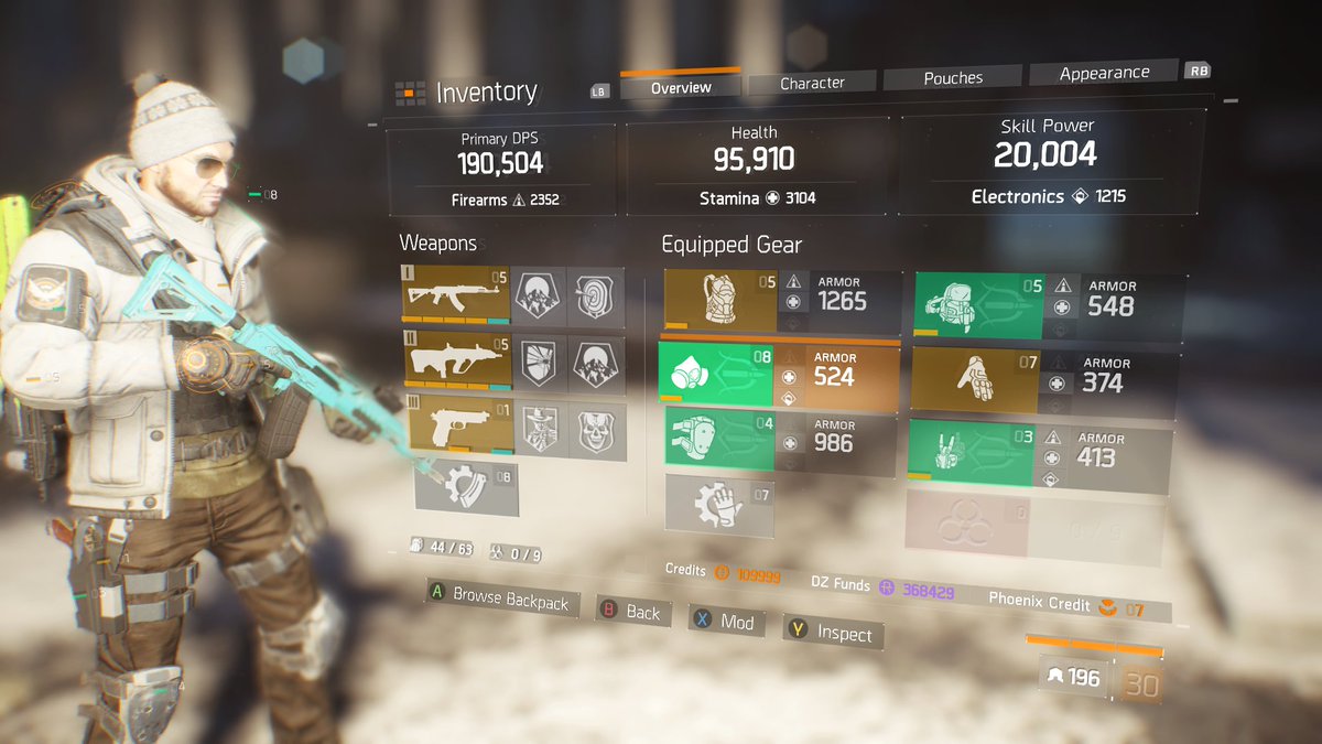 HeyMrZweistein's tweet photo. #TheDivision #GearUpdate https://t.co/QmaAMraf9t