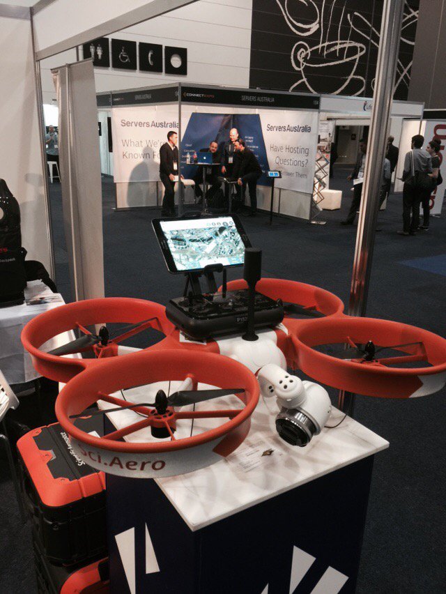 Now this is a serious drone @KeepLeftPR <a href="/AndyLiamDay/">Andy Day</a> - just a cool $80k #tech #connectau
