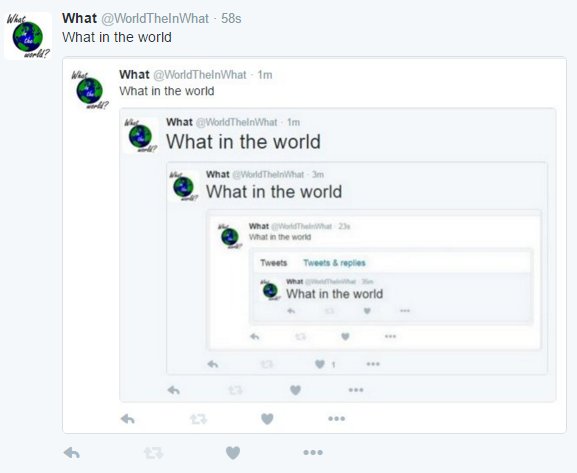 WorldTheInWhat's tweet image. What in the world