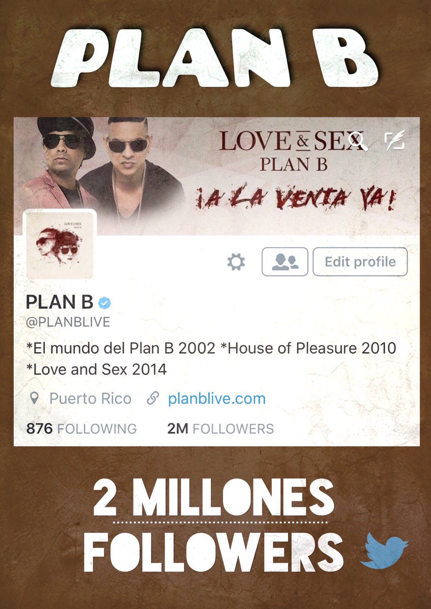 PLANBLIVE's tweet photo. Gracias a todos por el gran apoyo 💪🏻 pasando los 2 #millones de #followers #elduodelsex #planb #lasociety https://t.co/sT06rhPzxq