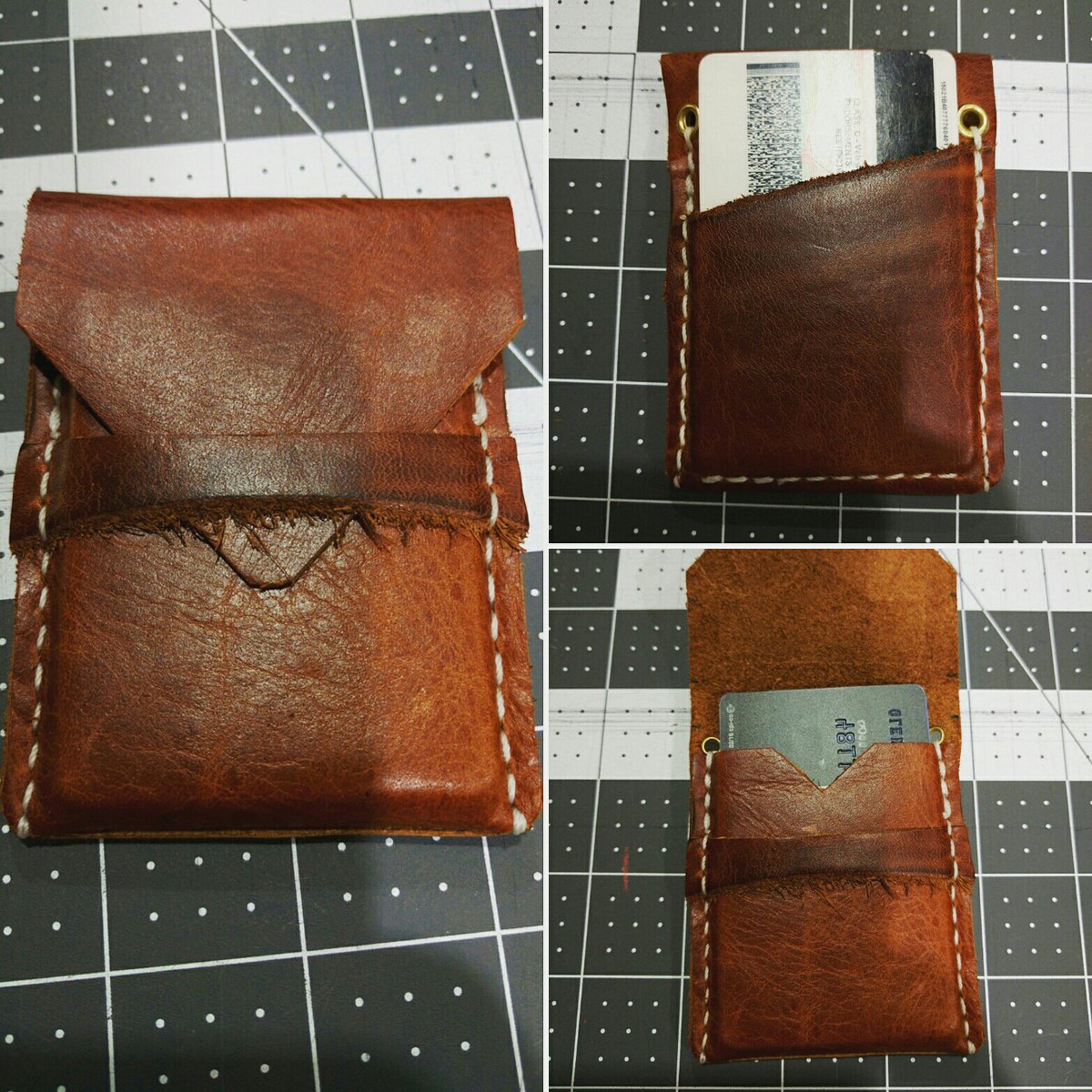prophetekco's tweet photo. Prophetek Wallet Prototype #prophetekco #leather #leatherwork #leatherwallet #edc #everydaycarry #handmade https://t.co/b4A1Vpk72s