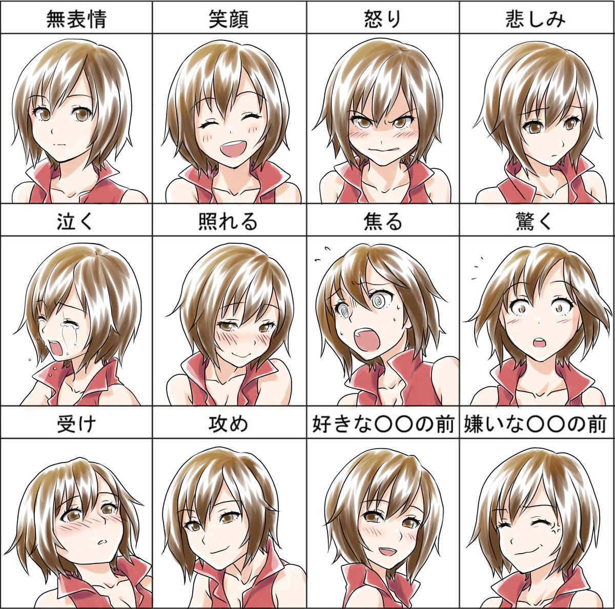 桐田アサミ A Twitter Meikoで表情練習 こんないろんな表情描いたの初めてかもしれない どのmeikoさんがお好みでしょうか