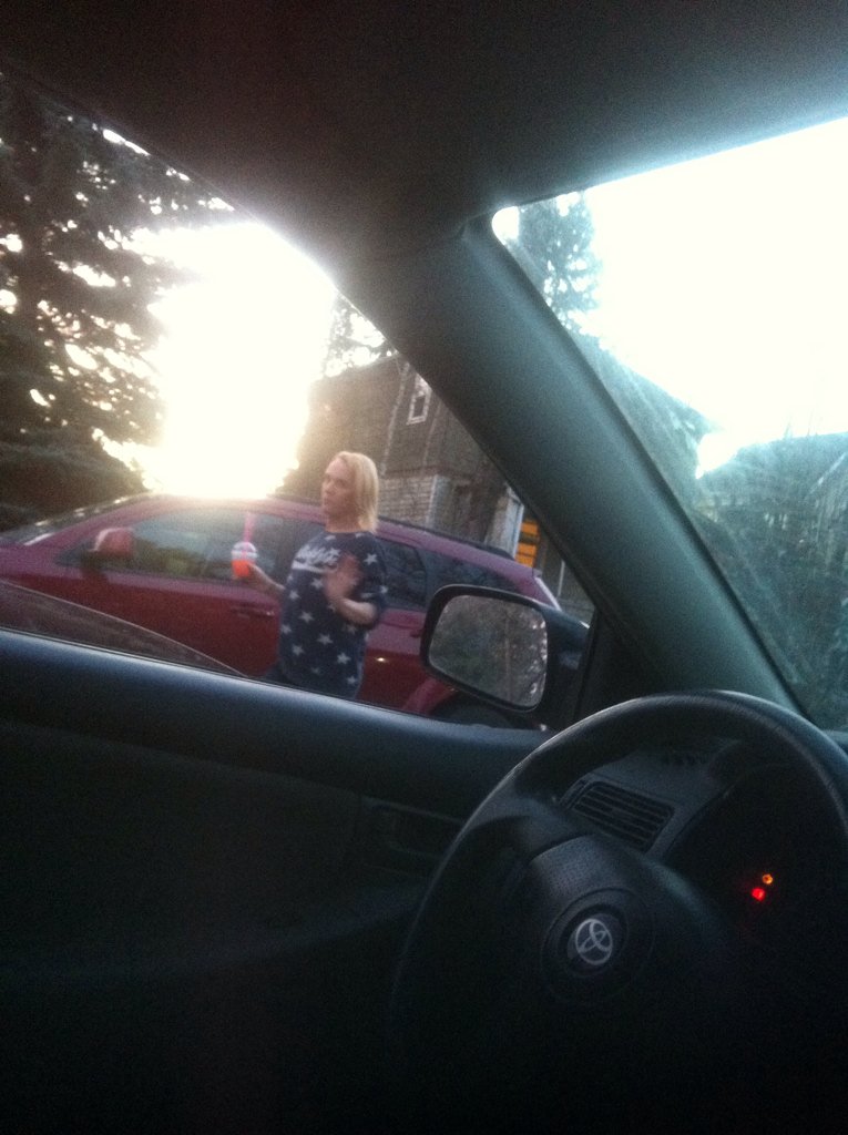 // He danced in the middle of the street for me