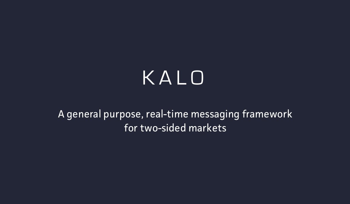 vesess's tweet photo. Kalo — Real-time messaging for two-sided markets — coming soon!
https://t.co/bvgxAVjVTU https://t.co/td3oJdht5n