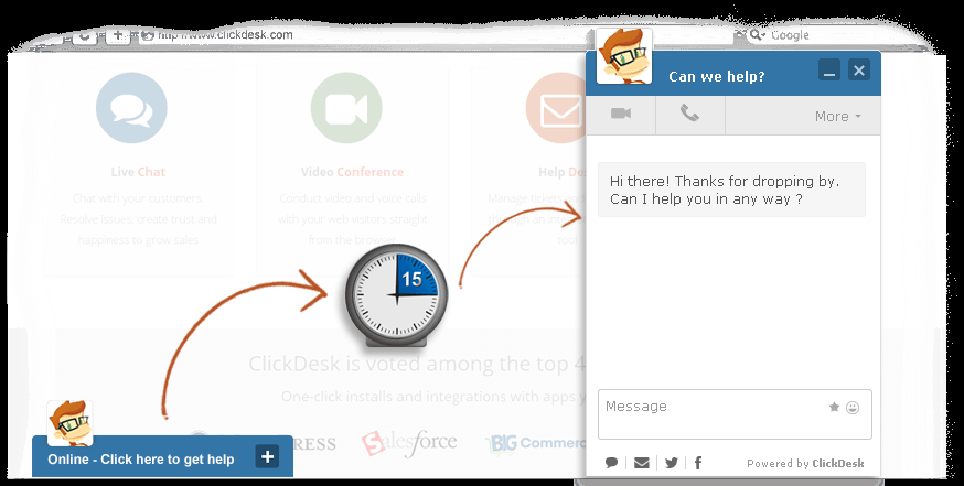 ClickDesk tweet media