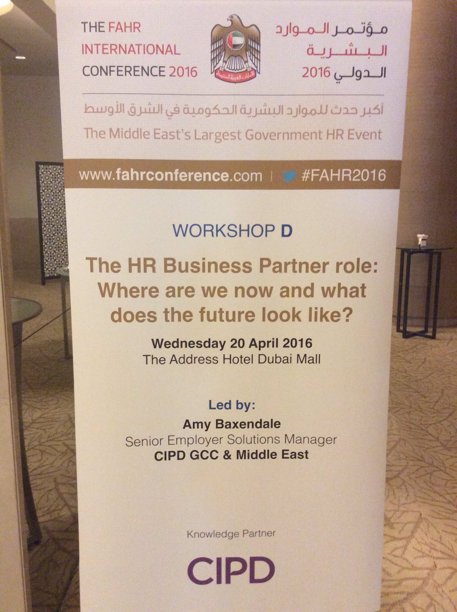 cipd_ME's tweet photo. Our workshops @FAHR_UAE'S conference are starting up! #FAHR2016 #cipdME https://t.co/xG0hE3w7v1