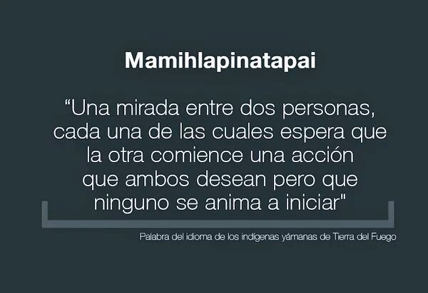 Resultado de imagen para Mamihlapinatapai