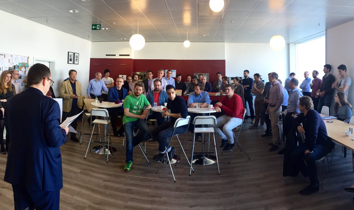 Fongit1's tweet photo. Sharing great news with our startup community at our monthly Café Croissant this morning! #Fongit #Startup #Geneva https://t.co/60R1vzNCBF