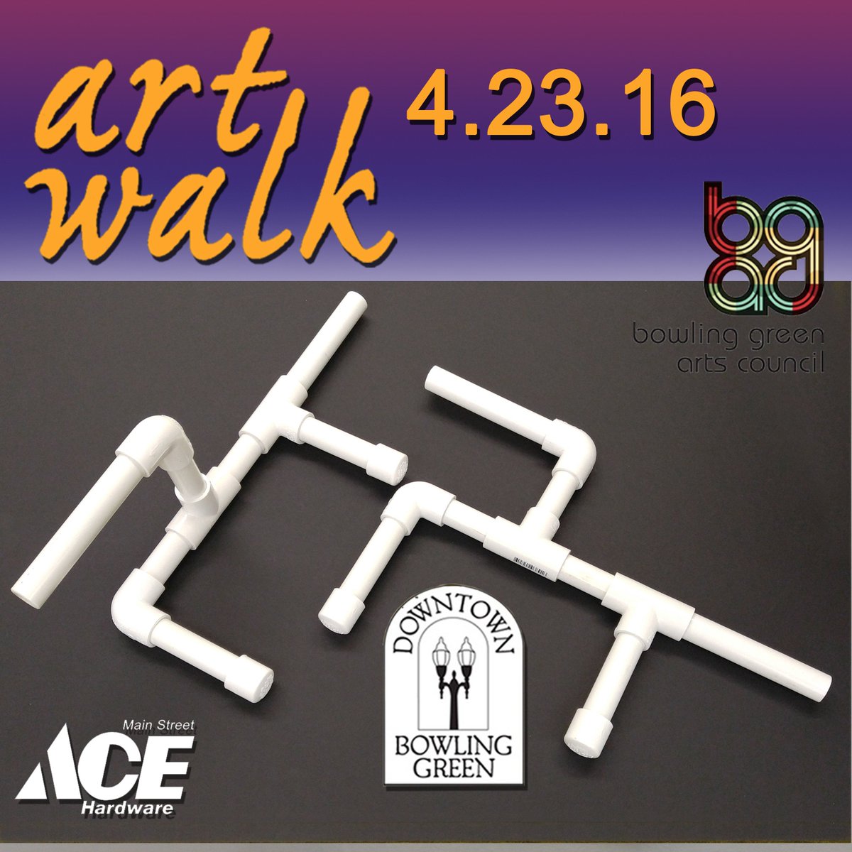MainStreetAce's tweet photo. For Art Walk, we will be demonstrating how to assemble a  marshmallow shooter. We will also provide a kit for $2.00. https://t.co/DECCEAUsIf
