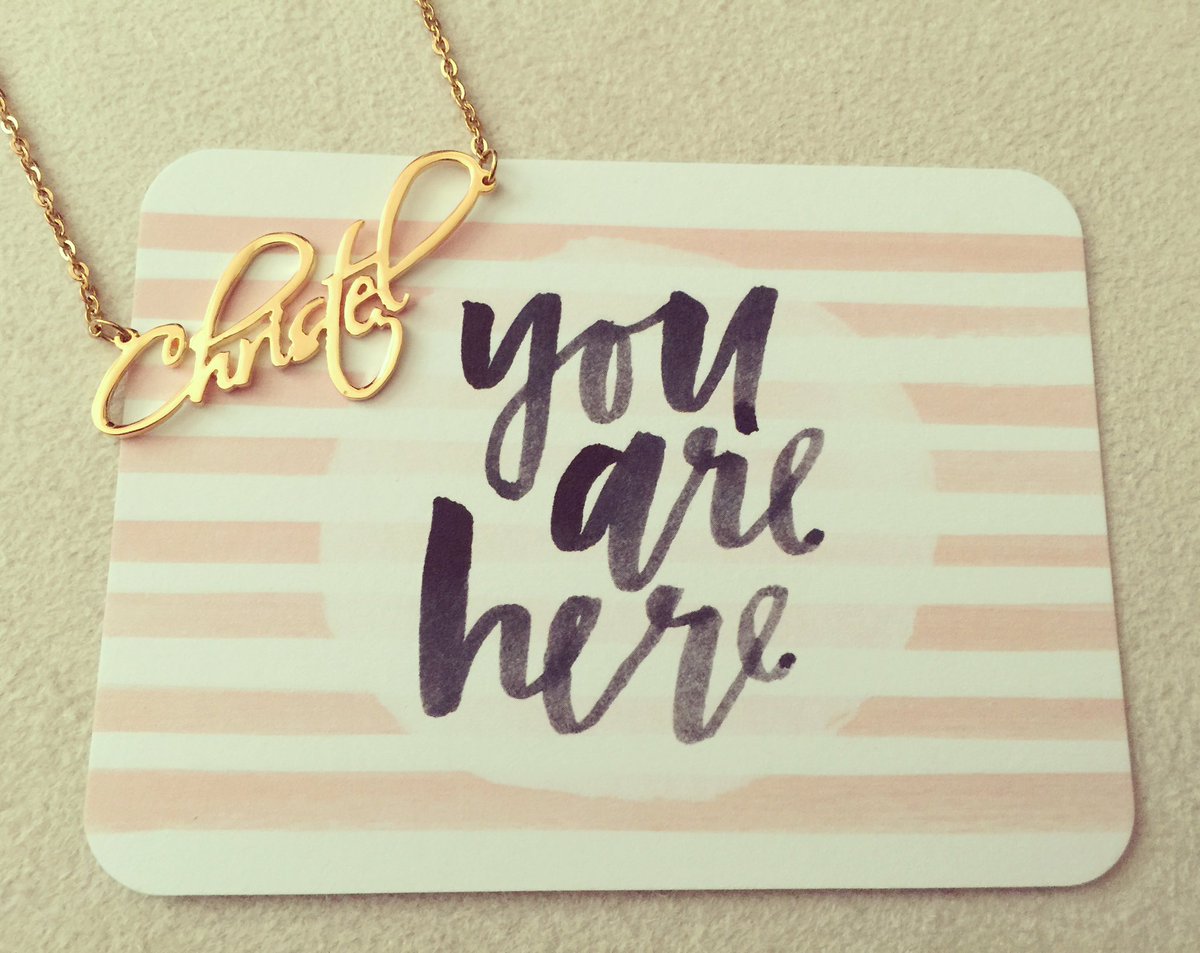 heartfactory06's tweet photo. Enjoy every moment ❤️ Name Necklace ❤️ #gift #heartfactory #mothersdaygift https://t.co/wSt2gsZBI6