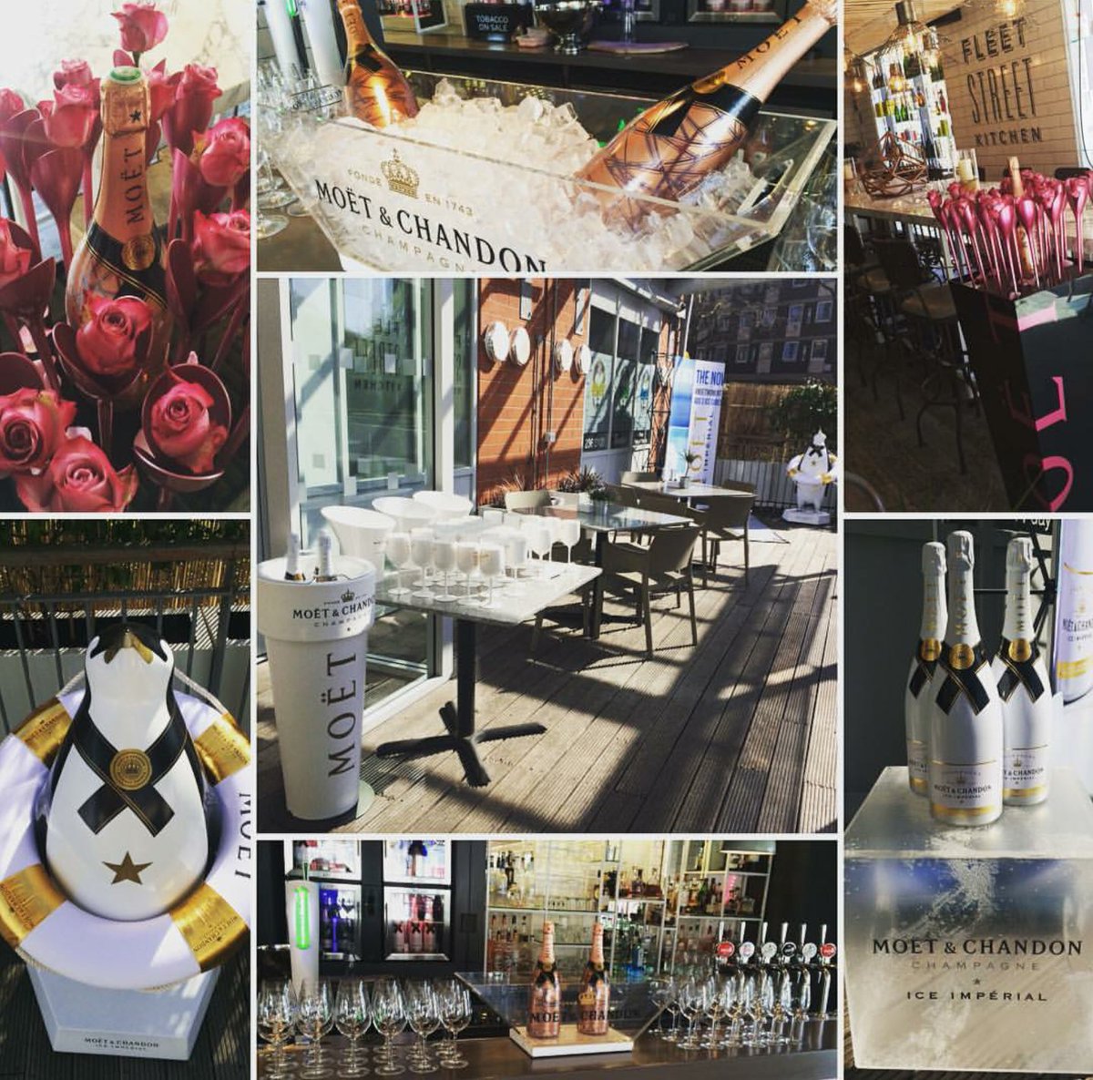 AllinAllEvents's tweet photo. Enjoyed dressing last nights event for @MoetHennessy at @Fleetstkitchen #moetice #moetnir https://t.co/sVRxX344BR